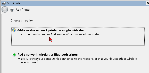 printer redirection