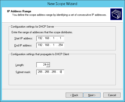 Scope range